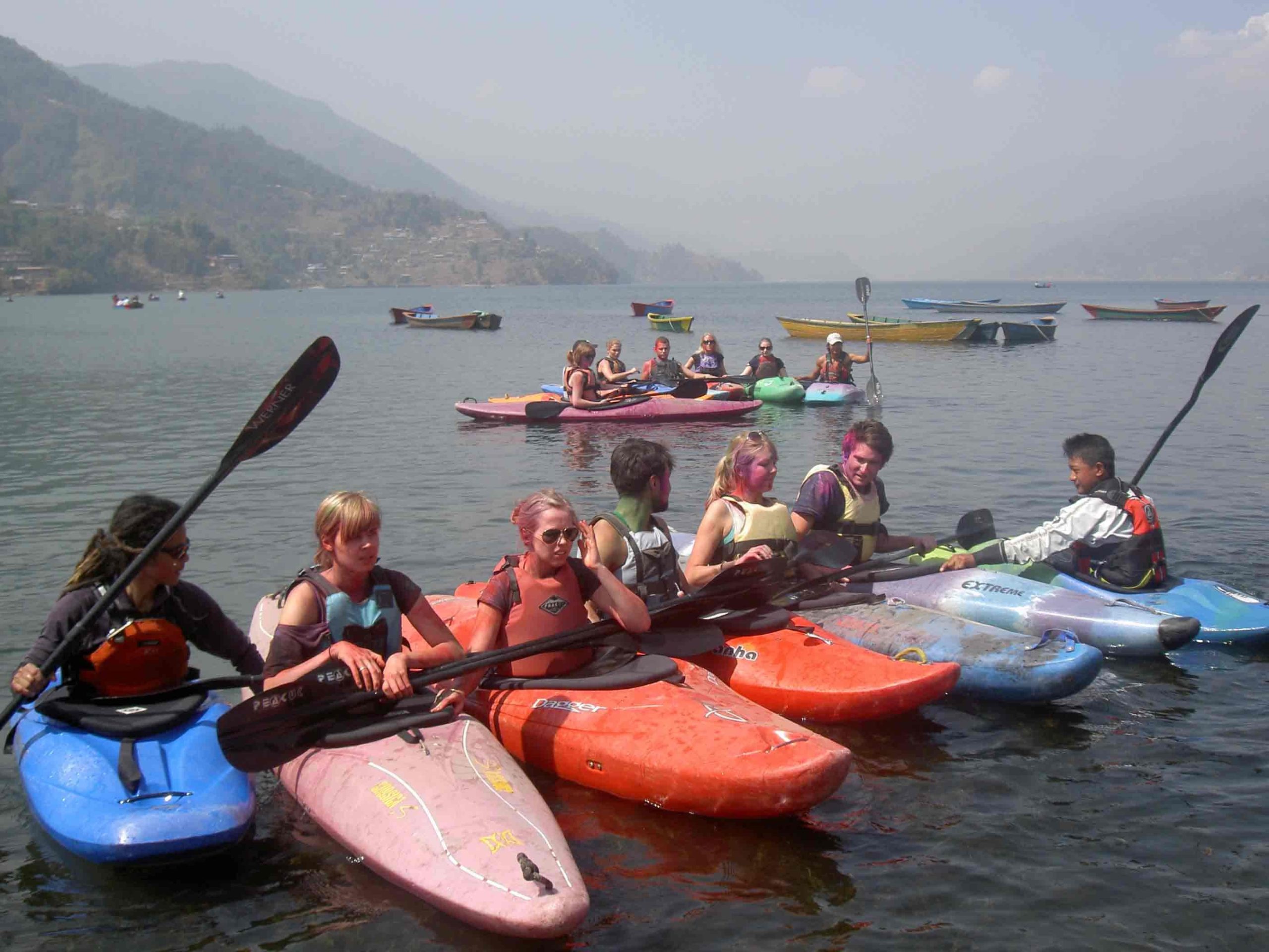Enjoying in Fewa Lake Pokhara scaled