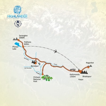 Family Tour map