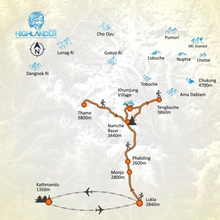 Wonderful Everest map
