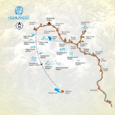 pisang peak map