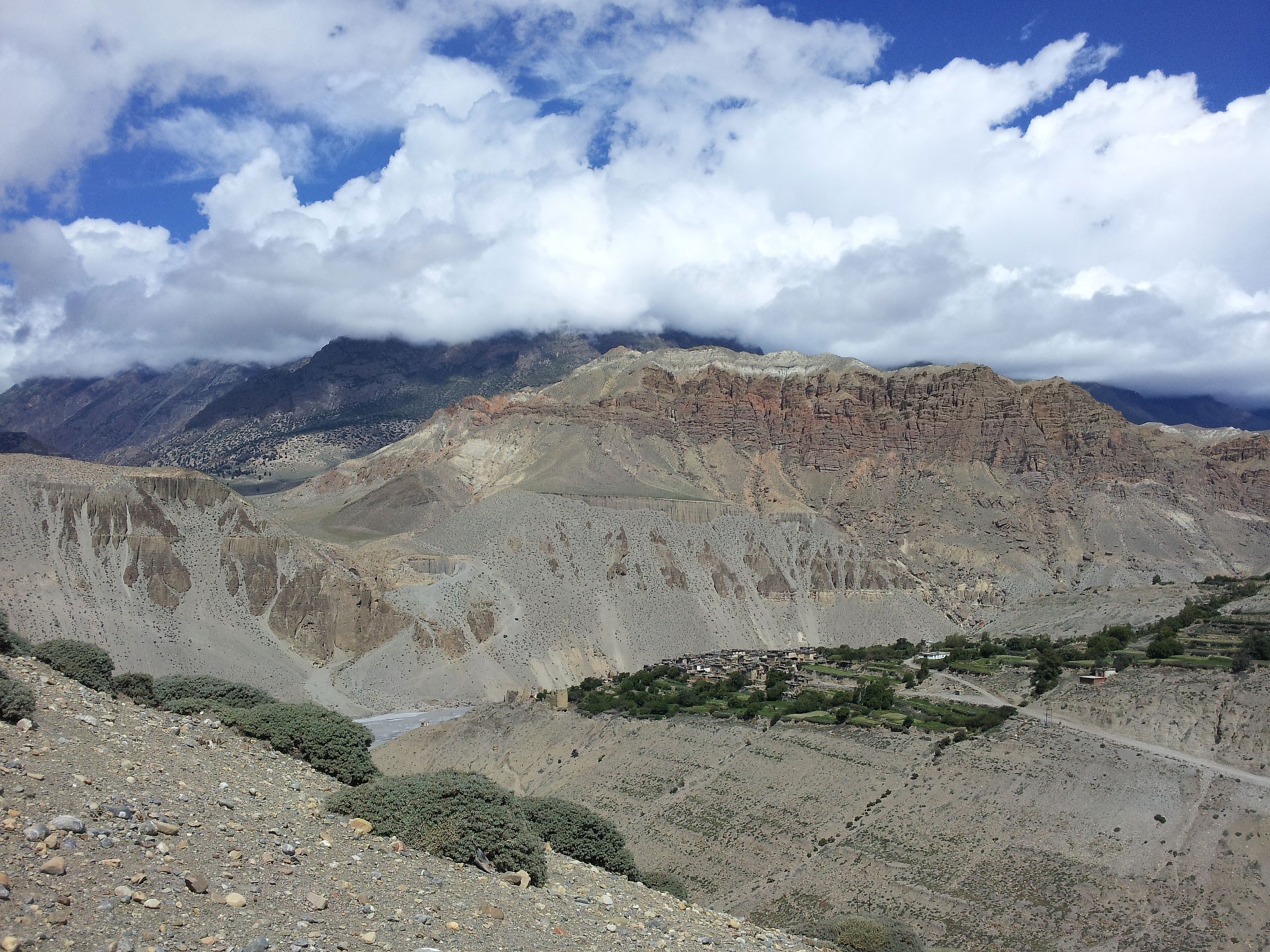 upper mustang view